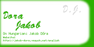 dora jakob business card